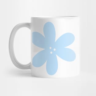 Cute Abstract Flower - Light Sky Blue Mug